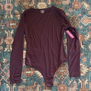 Plum Pumiey Long Sleeve Bodysuit